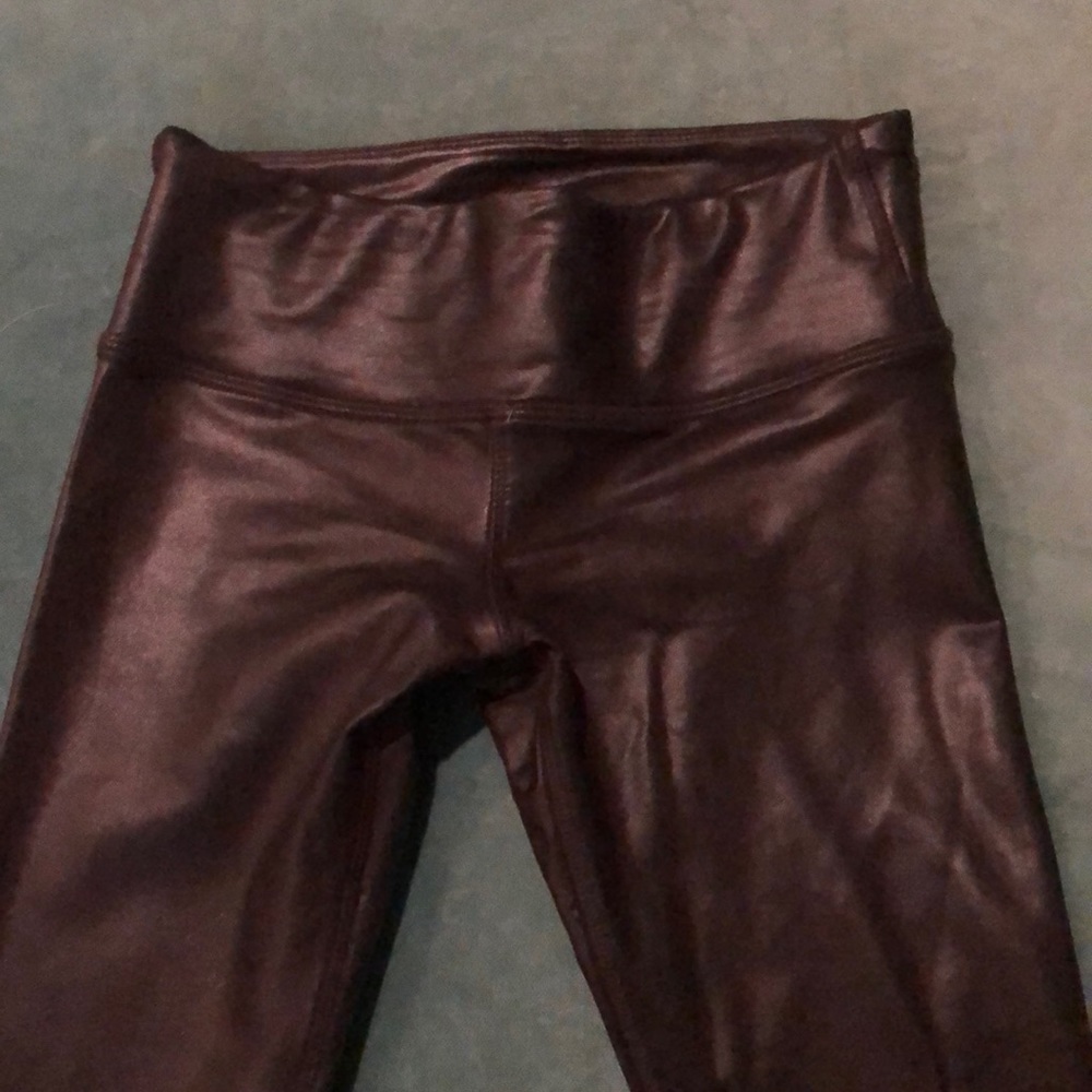 Pleather black leggings